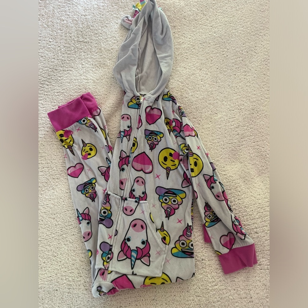 Emoji pajamas kids hooded